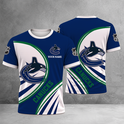ELITE EDITION - NEW CUSTOMIZED NHL19 VCC VANCOUVER CANUCKS T-SHIRT, POLO SHIRT, ZIP POLO SHIRT, SWEATSHIRT, HOODIE & ZIP HOODIE