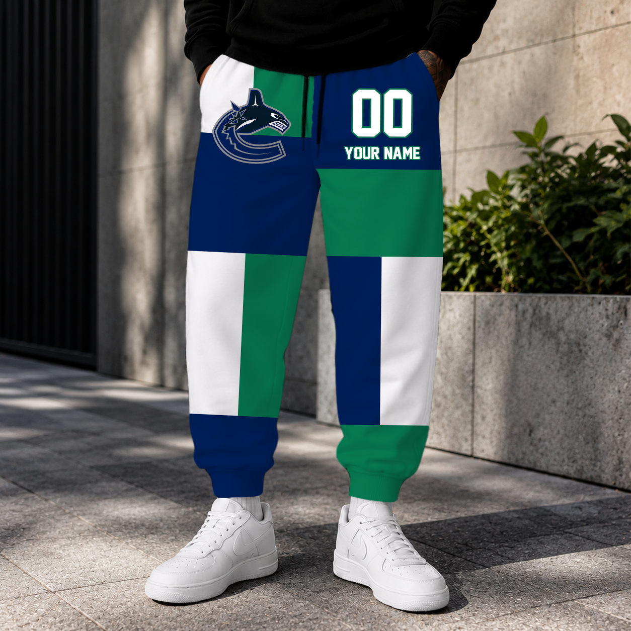 VIRAL EDITION - NEW CUSTOMIZED NHL19 VCC VANCOUVER CANUCKS SWEATPANTS