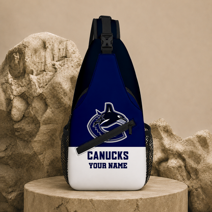 LIMITED EDITION - NEW CUSTOMIZED NHL19 VCC VANCOUVER CANUCKS SLING BAG