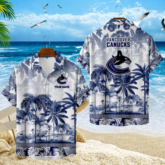 LIMITED EDITION - NEW CUSTOMIZED NHL19 VCC VANCOUVER CANUCKS UNISEX HAWAIIAN SHIRT