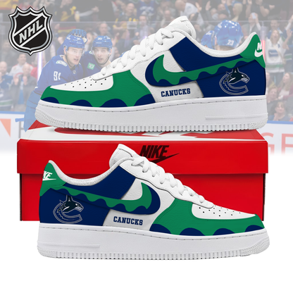 LIMITED EDITION - NEW CUSTOMIZED NHL19 VANCOUVER CANUCKS AF1 SHOES