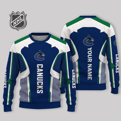 FINAL SALE - NEW CUSTOMIZED NHL19 VCC VANCOUVER CANUCKS UGLY SWEATER