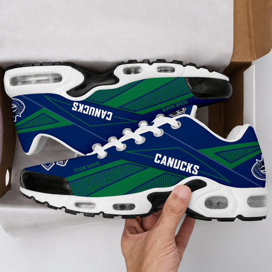 FLASH SALE - NEW CUSTOMIZED NHL19 VCC VANCOUVER CANUCKS AIR MAX PLUS SNEAKERS