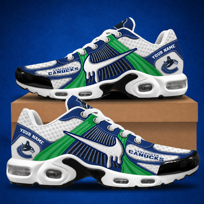 HOT DEAL - NEW CUSTOMIZED NHL19 VCC VANCOUVER CANUCKS AIR MAX PLUS SNEAKERS