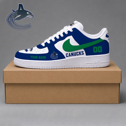 VIRAL EDITION - NEW CUSTOMIZED NHL19 VANCOUVER CANUCKS AF1 SHOES