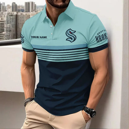 HOT DEAL - NEW CUSTOMIZED NHL20 STK SEATTLE KRAKEN POLO SHIRT, ZIP POLO SHIRT & T-SHIRTS