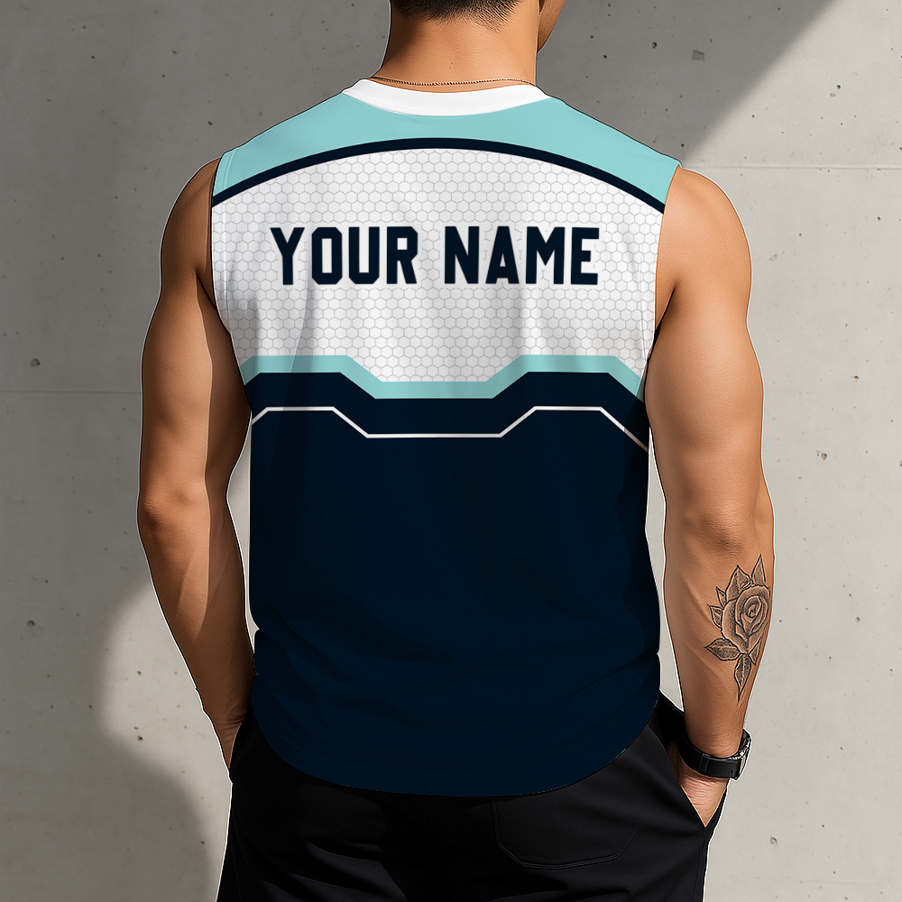 LIMITED EDITION - NEW CUSTOMIZED NHL20 STK SEATTLE KRAKEN MEN'S GYM SHIRT