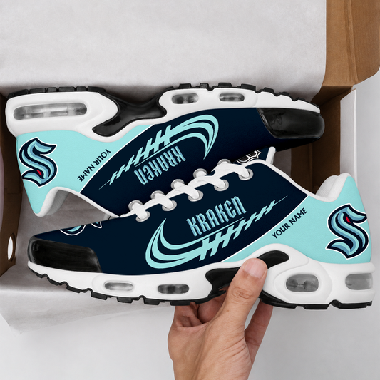 FINAL SALE - NEW CUSTOMIZED NHL20 STK SEATTLE KRAKEN AIR MAX PLUS SNEAKERS