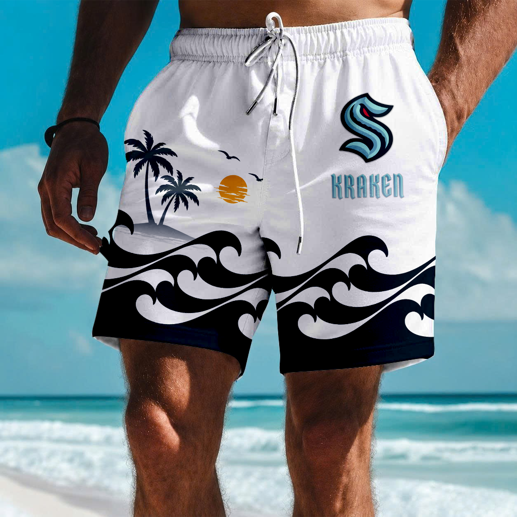 LIMITED EDITION - NEW CUSTOMIZED NHL20 STK SEATTLE KRAKEN SHORT PANTS