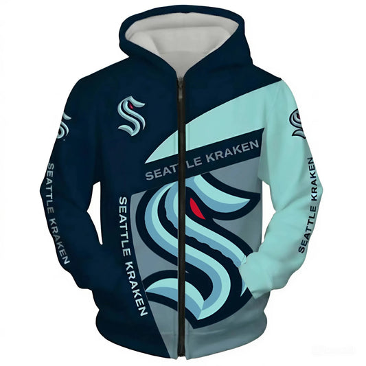 FINAL SALE - NEW CUSTOMIZED NHL20 STK SEATTLE KRAKEN T-SHIRT, POLO SHIRT, ZIP POLO SHIRT, SWEATSHIRT, HOODIE & ZIP HOODIE