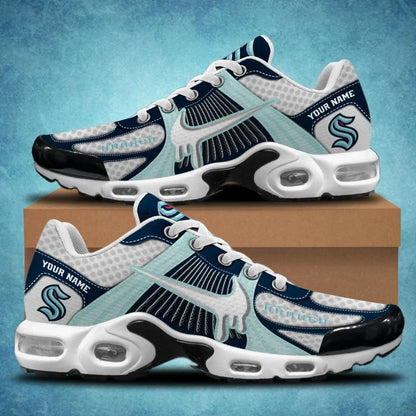 HOT DEAL - NEW CUSTOMIZED NHL20 STK SEATTLE KRAKEN AIR MAX PLUS SNEAKERS