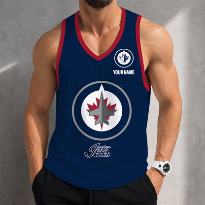 VIRAL EDITION - NEW CUSTOMIZED NHL21 WPJ WINNIPEG JETS MEN'S TANK TOP