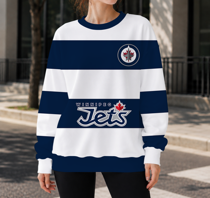 HOT DEAL - NEW CUSTOMIZED NHL21 WPJ WINNIPEG JETS UNISEX SWEATSHIRT