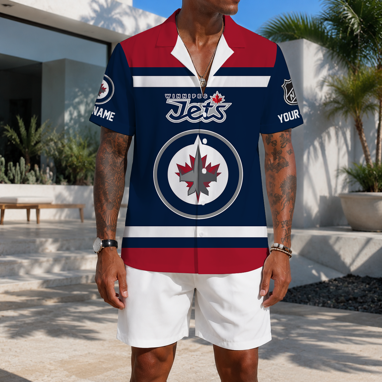 VIRAL EDITION - NEW CUSTOMIZED NHL21 WPJ WINNIPEG JETS UNISEX HAWAIIAN SHIRT