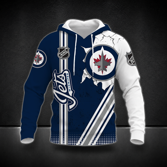 FINAL SALE - NEW CUSTOMIZED NHL21 WPJ WINNIPEG JETS T-SHIRT, POLO SHIRT, ZIP POLO SHIRT, SWEATSHIRT, HOODIE & ZIP HOODIE