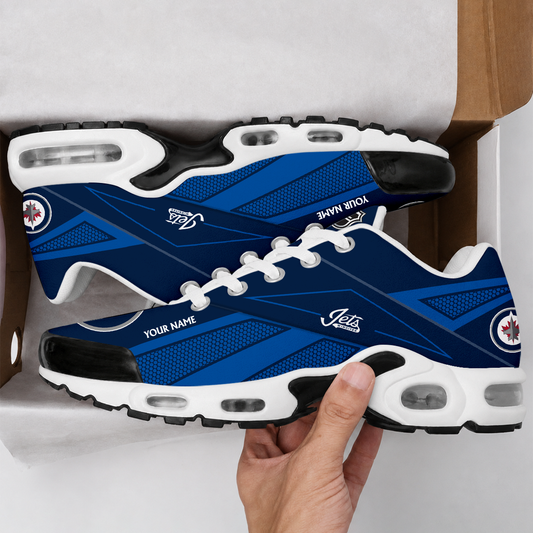 FLASH SALE - NEW CUSTOMIZED NHL21 WPJ WINNIPEG JETS AIR MAX PLUS SNEAKERS