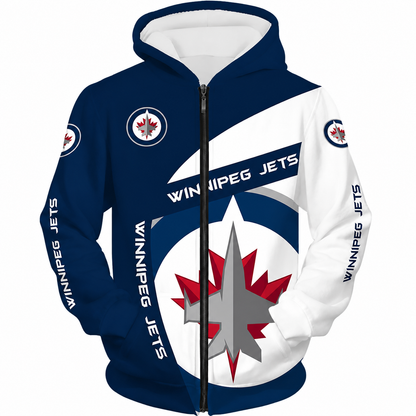 FINAL SALE - NEW CUSTOMIZED NHL21 WPJ WINNIPEG JETS T-SHIRT, POLO SHIRT, ZIP POLO SHIRT, SWEATSHIRT, HOODIE & ZIP HOODIE