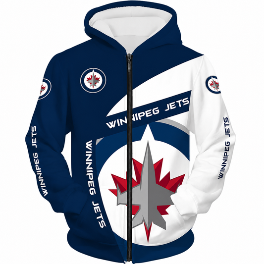 FINAL SALE - NEW CUSTOMIZED NHL21 WPJ WINNIPEG JETS T-SHIRT, POLO SHIRT, ZIP POLO SHIRT, SWEATSHIRT, HOODIE & ZIP HOODIE