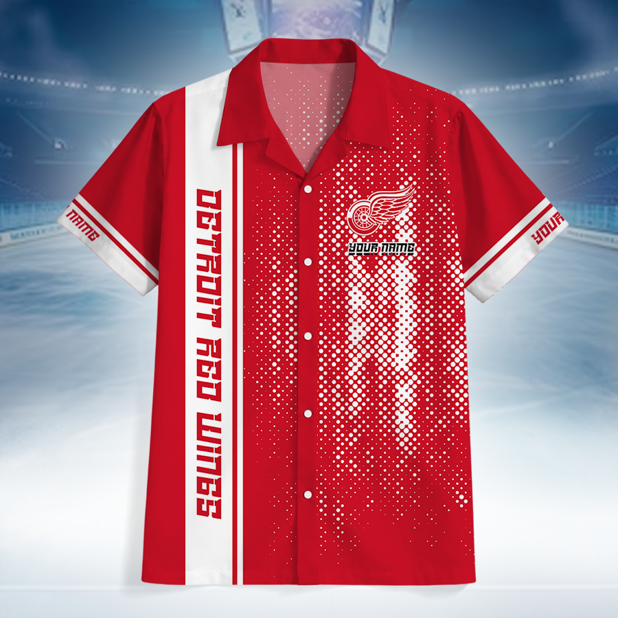 LIMITED EDITION - NEW CUSTOMIZED NHL22 DRW DETROIT RED WINGS UNISEX HAWAIIAN SHIRT