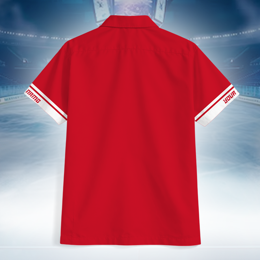 LIMITED EDITION - NEW CUSTOMIZED NHL22 DRW DETROIT RED WINGS UNISEX HAWAIIAN SHIRT
