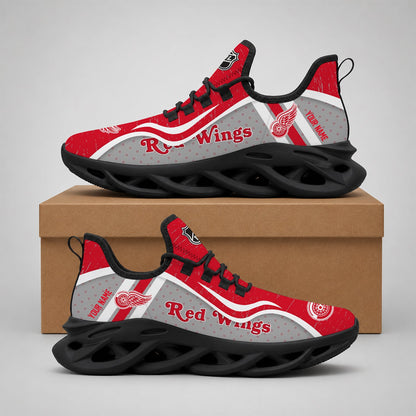 LIMITED EDITION - NEW CUSTOMIZED NHL22 DRW DETROIT RED WINGS CLUNKY SNEAKERS