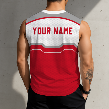 LIMITED EDITION - NEW CUSTOMIZED NHL22 DRW DETROIT RED WINGS MEN'S GYM SHIRT