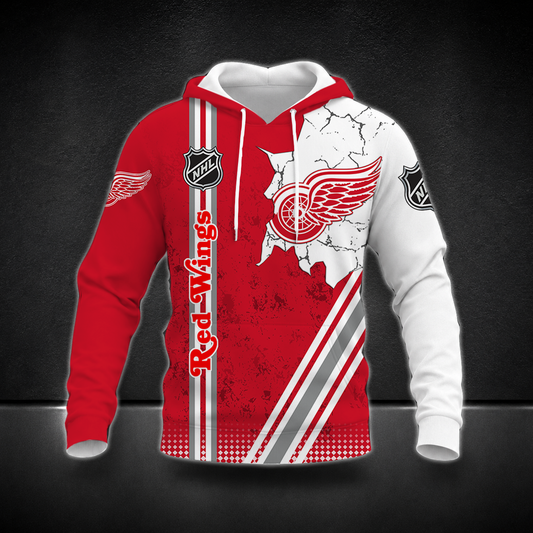 FINAL SALE - NEW CUSTOMIZED NHL22 DRW DETROIT RED WINGS T-SHIRT, POLO SHIRT, ZIP POLO SHIRT, SWEATSHIRT, HOODIE & ZIP HOODIE