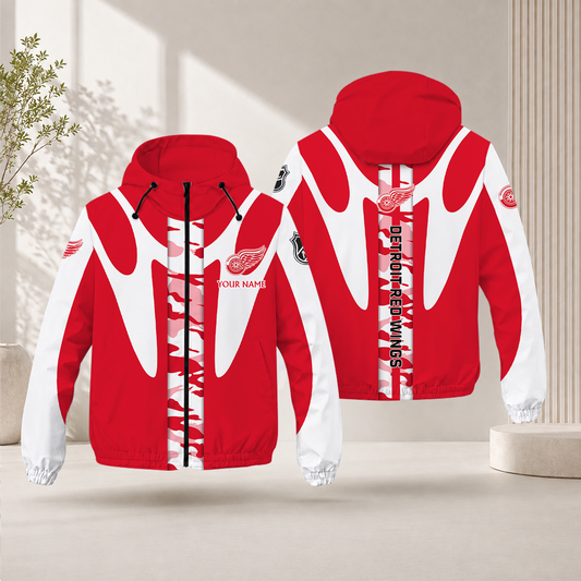 LIMITED EDITION - NEW CUSTOMIZED NHL22 DRW DETROIT RED WINGS WINDBREAKER JACKET