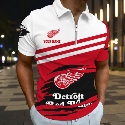 ELITE EDITION - NEW CUSTOMIZED NHL22 DRW DETROIT RED WINGS T-SHIRT, POLO SHIRT, ZIP POLO SHIRT, SWEATSHIRT, HOODIE & ZIP HOODIE