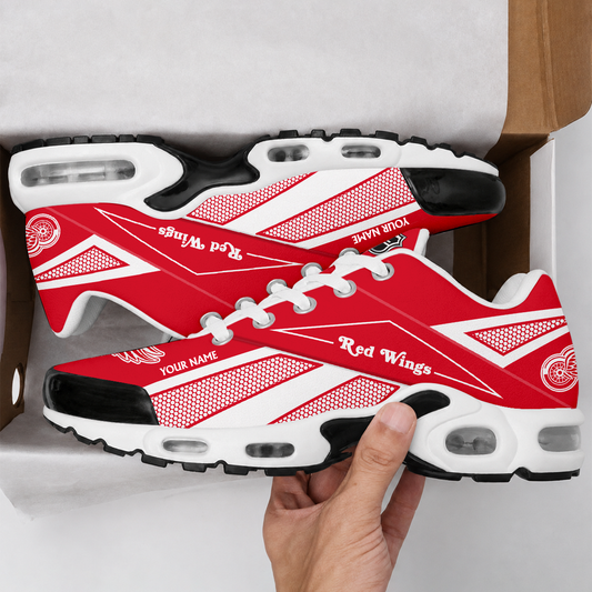 FLASH SALE - NEW CUSTOMIZED NHL22 DRW DETROIT RED WINGS AIR MAX PLUS SNEAKERS