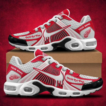HOT DEAL - NEW CUSTOMIZED NHL22 DRW DETROIT RED WINGS AIR MAX PLUS SNEAKERS