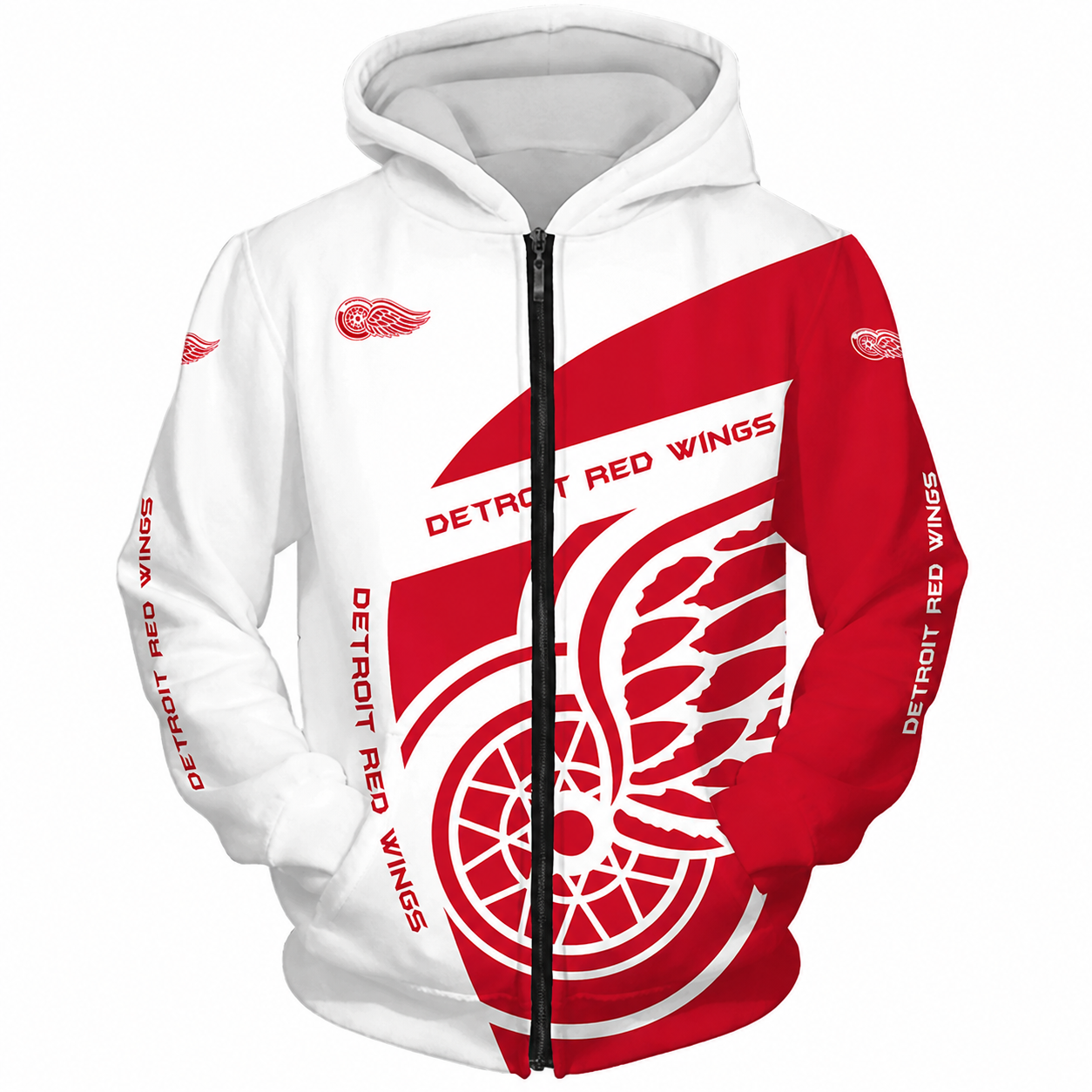 FINAL SALE - NEW CUSTOMIZED NHL22 DRW DETROIT RED WINGS T-SHIRT, POLO SHIRT, ZIP POLO SHIRT, SWEATSHIRT, HOODIE & ZIP HOODIE