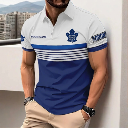 HOT DEAL - NEW CUSTOMIZED NHL23 TML TORONTO MAPLE LEAFS POLO SHIRT, ZIP POLO SHIRT & T-SHIRTS