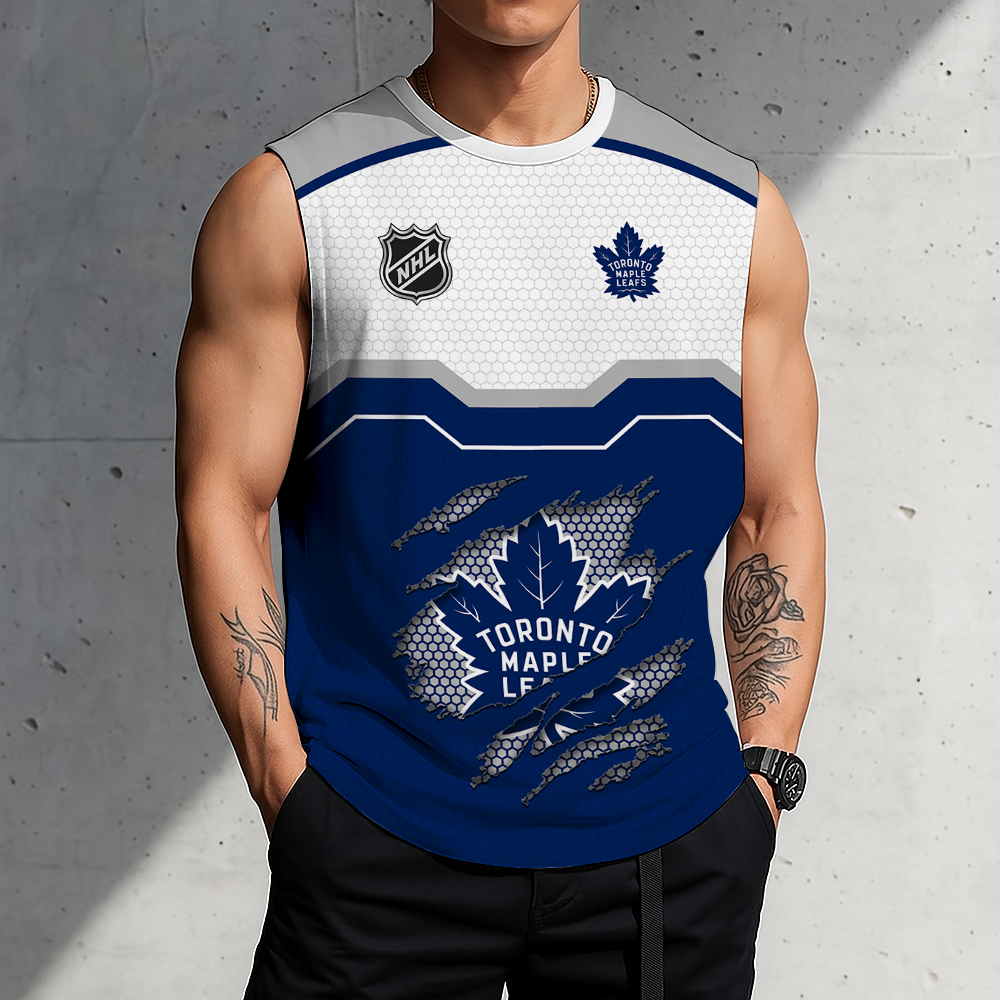 LIMITED EDITION - NEW CUSTOMIZED NHL23 TML TORONTO MAPLE LEAFS MEN'S GYM SHIRT