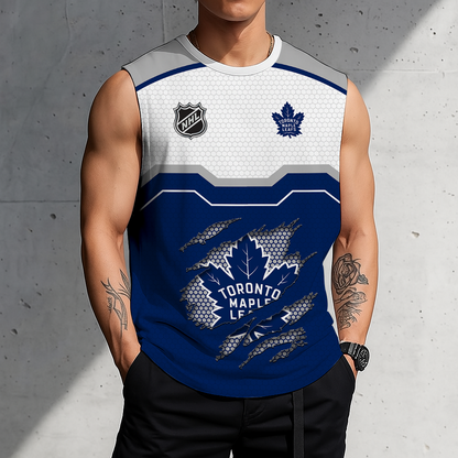 LIMITED EDITION - NEW CUSTOMIZED NHL23 TML TORONTO MAPLE LEAFS MEN'S GYM SHIRT