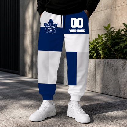 VIRAL EDITION - NEW CUSTOMIZED NHL23 TML TORONTO MAPLE LEAFS SWEATPANTS