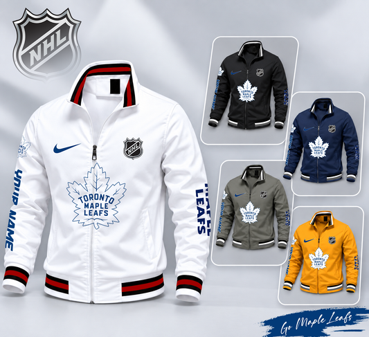 FLASH SALE - NEW CUSTOMIZED NHL23 TML TORONTO MAPLE LEAFS MULTICOLOR MEN'S CASUAL JACKET