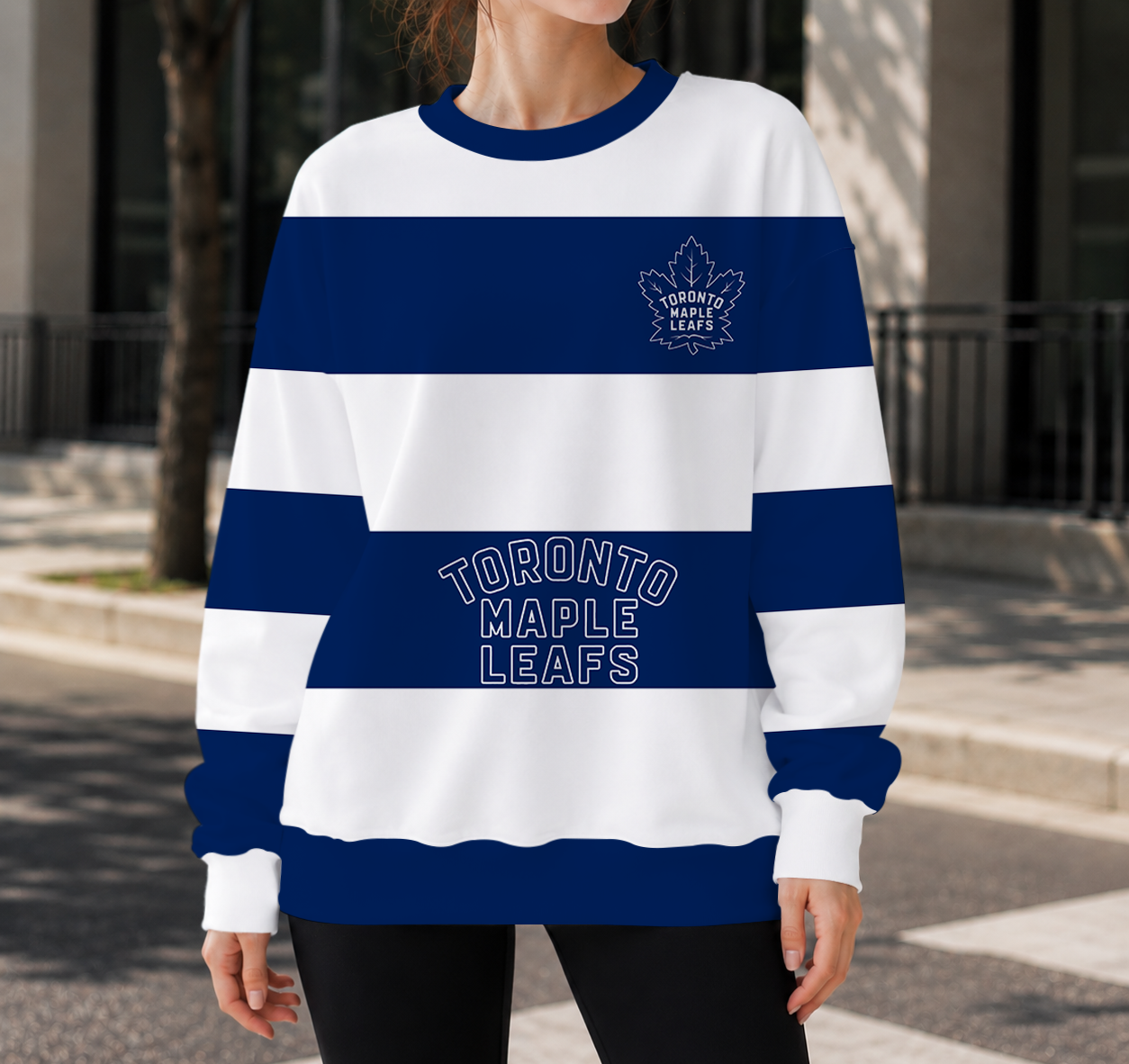 HOT DEAL - NEW CUSTOMIZED NHL23 TML TORONTO MAPLE LEAFS UNISEX SWEATSHIRT