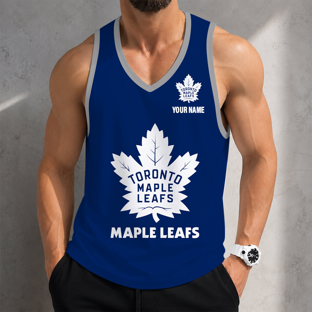 VIRAL EDITION - NEW CUSTOMIZED NHL23 TML TORONTO MAPLE LEAFS MEN'S TANK TOP