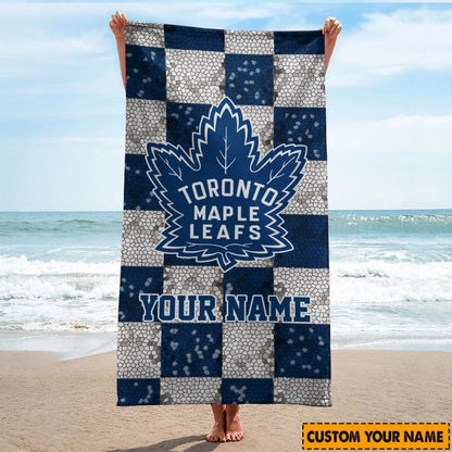 LIMITED EDITION - NEW CUSTOMIZED NHL23 TML TORONTO MAPLE LEAFS BEACH TOWEL FOR FAN