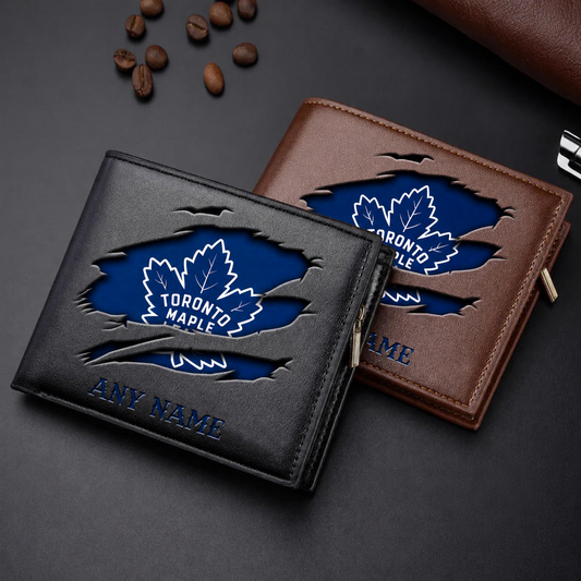 FINAL SALE - NEW CUSTOMIZED NHL23 TML TORONTO MAPLE LEAFS LEATHER WALLET