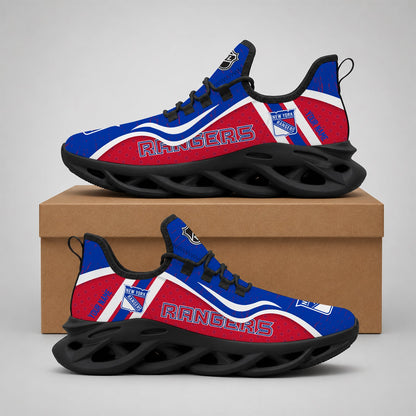 LIMITED EDITION - NEW CUSTOMIZED NHL24 NYR NEW YORK RANGERS CLUNKY SNEAKERS