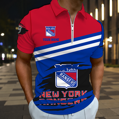 ELITE EDITION - NEW CUSTOMIZED NHL24 NYR NEW YORK RANGERS T-SHIRT, POLO SHIRT, ZIP POLO SHIRT, SWEATSHIRT, HOODIE & ZIP HOODIE