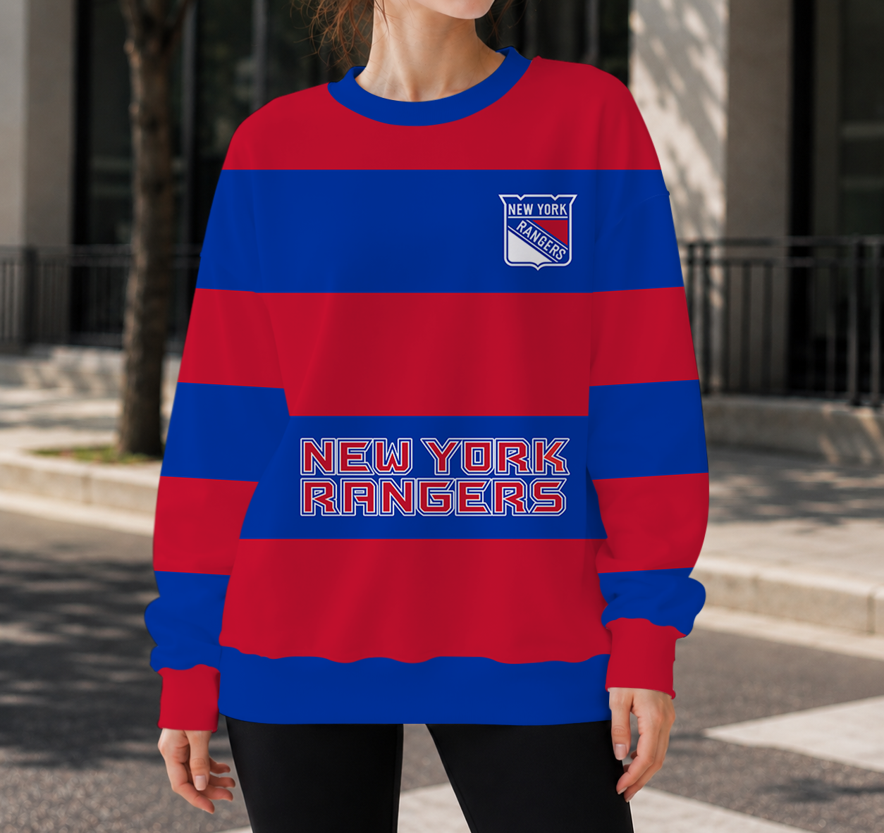 HOT DEAL - NEW CUSTOMIZED NHL24 NYR NEW YORK RANGERS UNISEX SWEATSHIRT