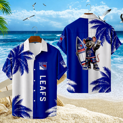 LIMITED EDITION - NEW CUSTOMIZED NHL24 NYR NEW YORK RANGERS UNISEX HAWAIIAN SHIRT