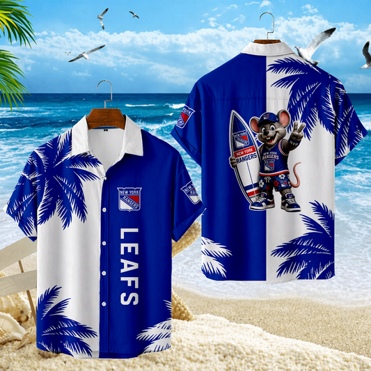 LIMITED EDITION - NEW CUSTOMIZED NHL24 NYR NEW YORK RANGERS UNISEX HAWAIIAN SHIRT