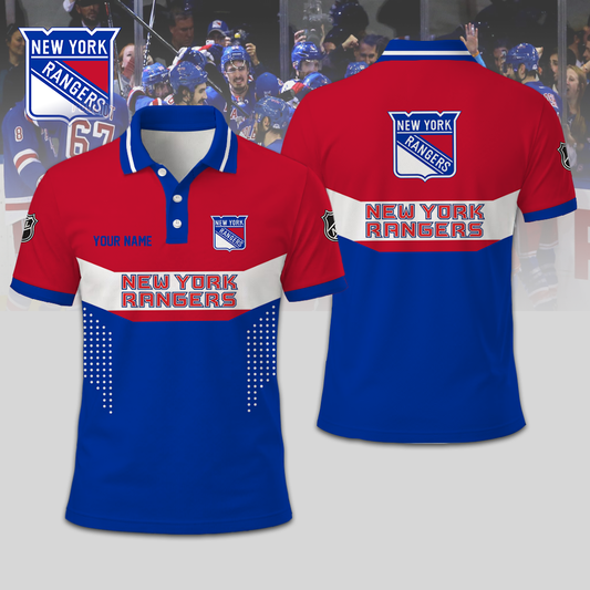 SPECIAL EDITION - NEW CUSTOMIZED NHL24 NYR NEW YORK RANGERS T-SHIRT, POLO SHIRT, ZIP POLO SHIRT, SWEATSHIRT, HOODIE & ZIP HOODIE