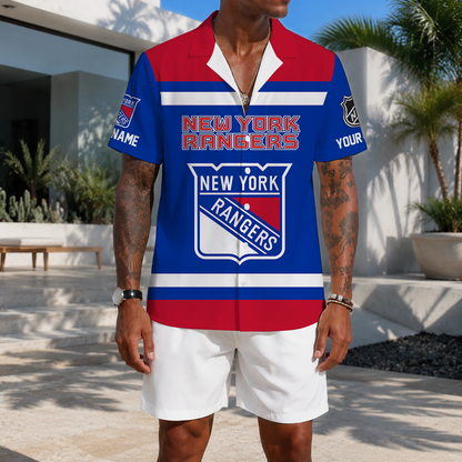VIRAL EDITION - NEW CUSTOMIZED NHL24 NYR NEW YORK RANGERS UNISEX HAWAIIAN SHIRT