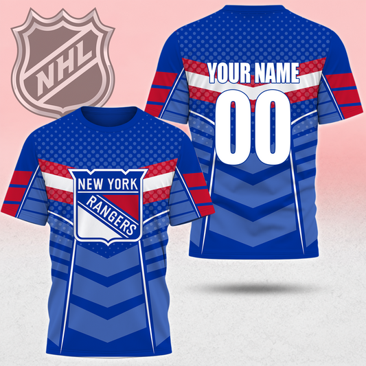 SPECIAL EDITION - NEW CUSTOMIZED NHL24 NYR NEW YORK RANGERS T-SHIRT, POLO SHIRT, ZIP POLO SHIRT, SWEATSHIRT, HOODIE & ZIP HOODIE