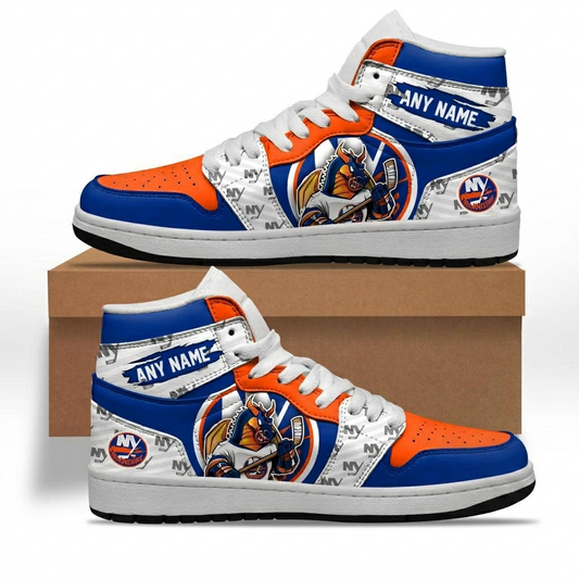 VIRAL EDITION - NEW CUSTOMIZED NHL25 NYI NEW YORK ISLANDERS AIR JORDAN SNEAKERS